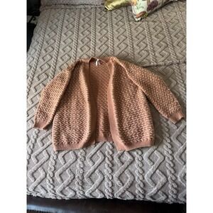 Dreamers Women's Coral Knit Cardigan vintage Cottagecore